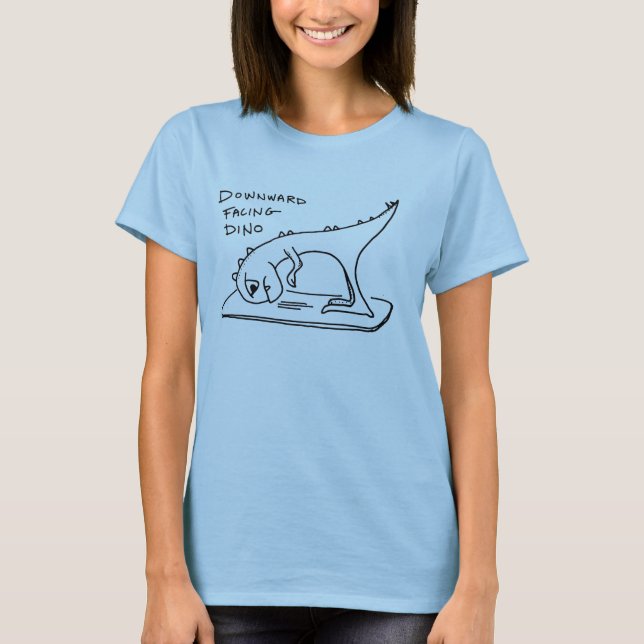 Downward Facing Dino T-Shirt (Front)