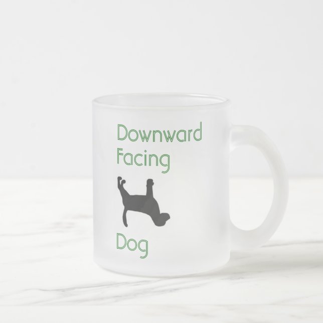 Downward Facing Dog clear Mug 10oz or 16oz (Right)