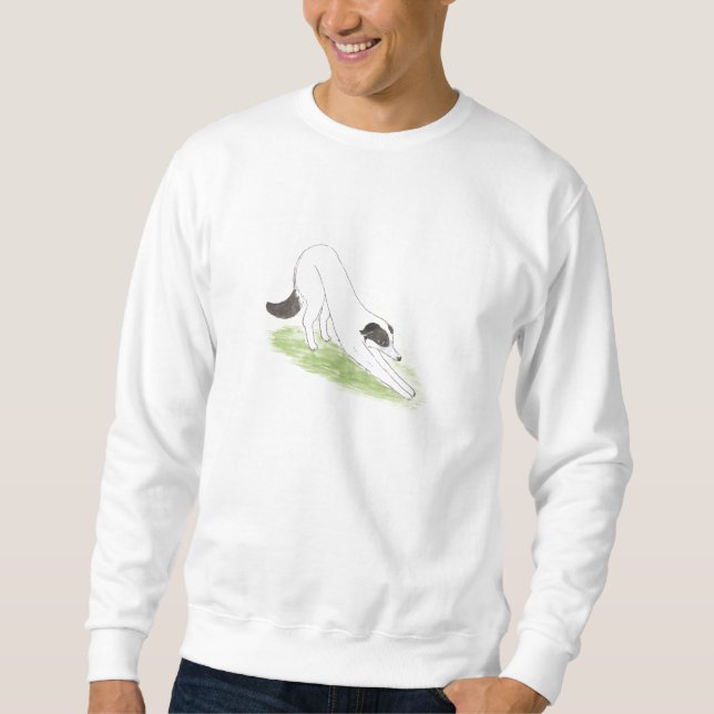 Downward Facing Dog pose Yoga Sweatshirt (Front)