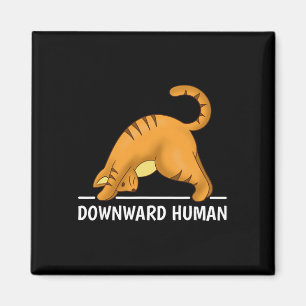 Downward Human Cat Magnet