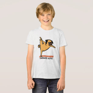 Downward Human-Yoga-Dog-Funny Tri-Blend Shirt