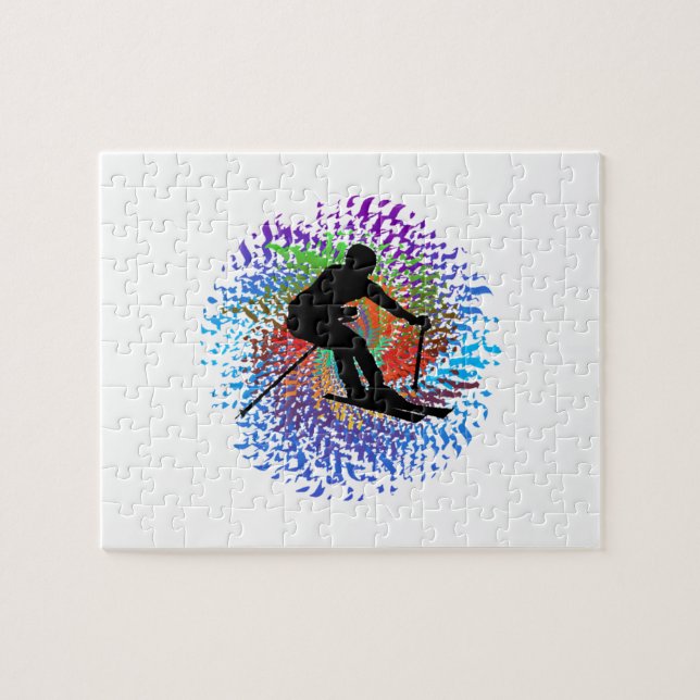 Downward Spiral Jigsaw Puzzle (Horizontal)