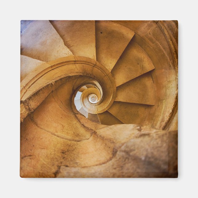 Downward spirl staircase, Portugal Magnet (Front)