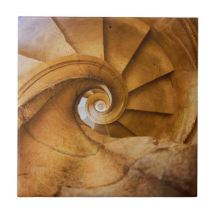 Downward spirl staircase, Portugal Tile