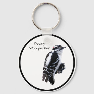 Downy Woodpecker Key Ring