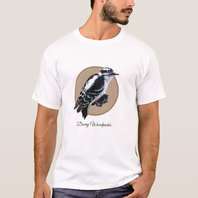 Downy Woodpecker T-Shirt (Front)