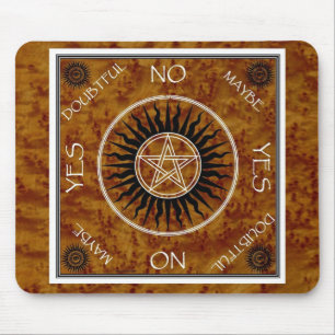 Dowsing Pentangle Pentagram Divination Board Mouse Mat