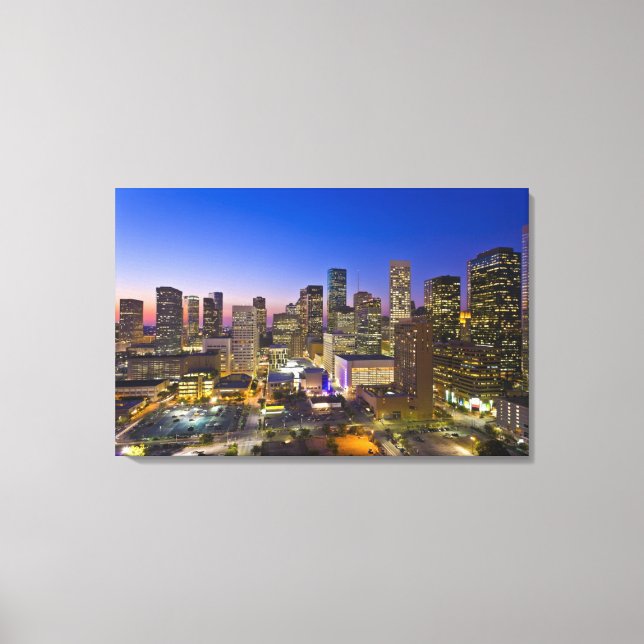 Dowtown Houston Canvas Print (Front)