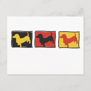 Doxie-3-BOX Postcard