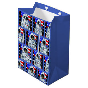 DOXIE ASTRONAUT  MEDIUM GIFT BAG