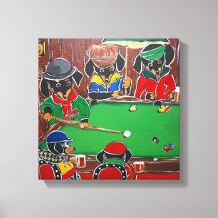 DOXIE BILLIARDS CANVAS PRINT