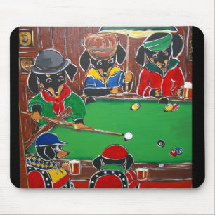 Doxie Billiards Mouse Mat