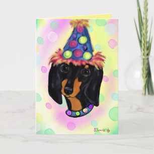 Doxie Birthday Card