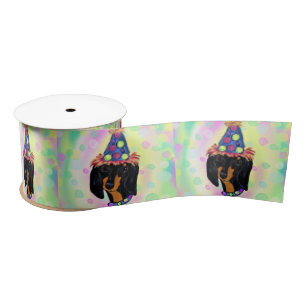 Doxie Birthday Satin Ribbon