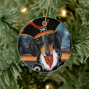 DOXIE  CERAMIC TREE DECORATION