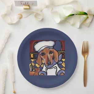 DOXIE CHEF PAPER PLATE