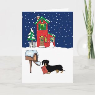 Doxie Christmas Mail Holiday Card