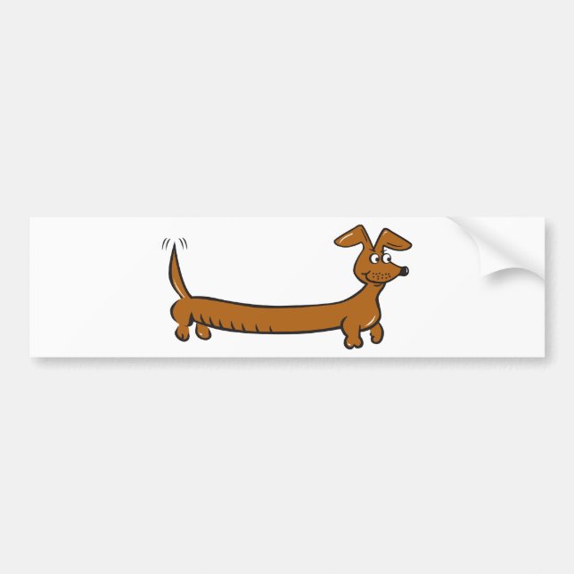 Doxie Dachshund Bumper Sticker (Front)