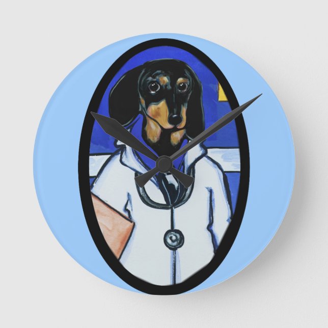 DOXIE DOCTOR   ROUND CLOCK (Front)
