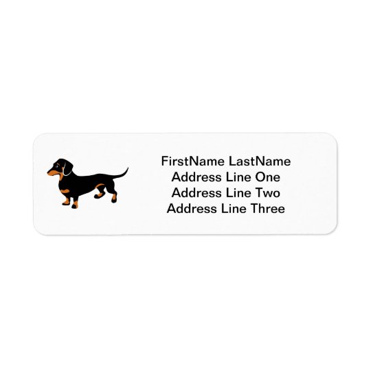 Doxie Dog Love - Cute Little Dachshund Return Address Label