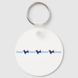 Doxie-Doxie-Doxie - Dachshund Key Ring