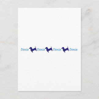 Doxie-Doxie-Doxie - Dachshund Postcard