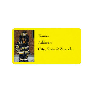 Doxie Fireman Label