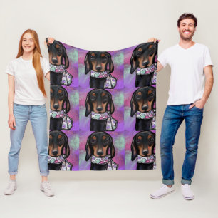 Doxie  fleece blanket
