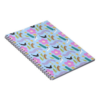 Doxie floral notebook #1