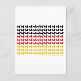 DOXIE-GERMAN-FLAG POSTCARD