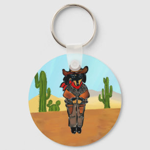 Doxie Gunslinger Key Ring