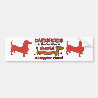 DOXIE-HAPPY BUMPER STICKER