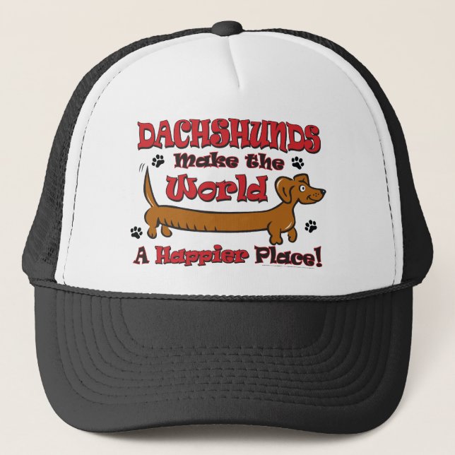 DOXIE-HAPPY TRUCKER HAT (Front)