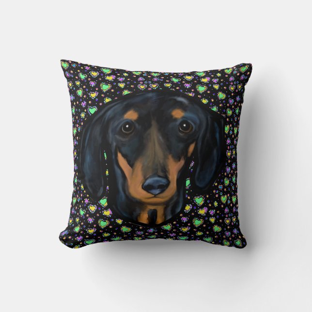 DOXIE Heart Art Cushion (Front)
