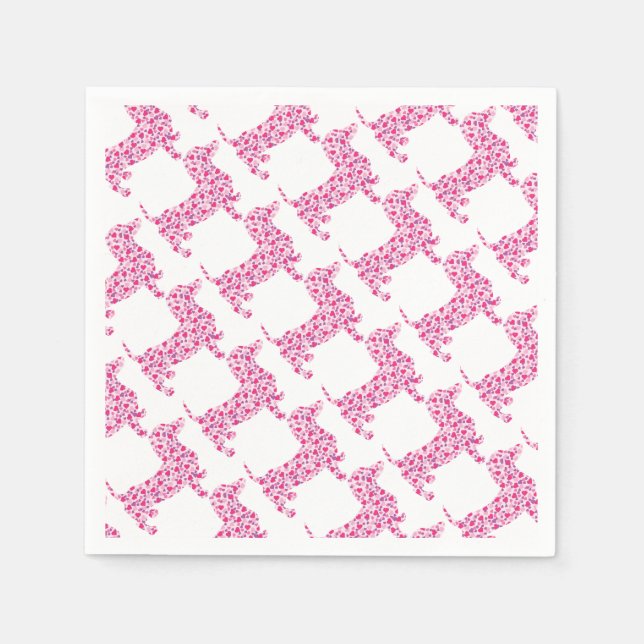 DOXIE-Hearts Napkin (Front)