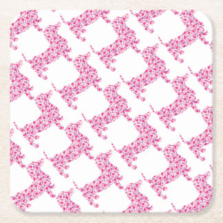 DOXIE-Hearts Square Paper Coaster