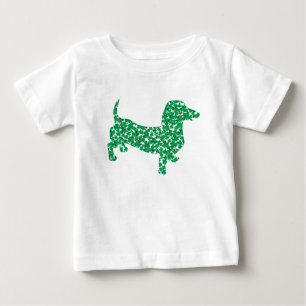 Doxie-in-Shamrocks Baby T-Shirt