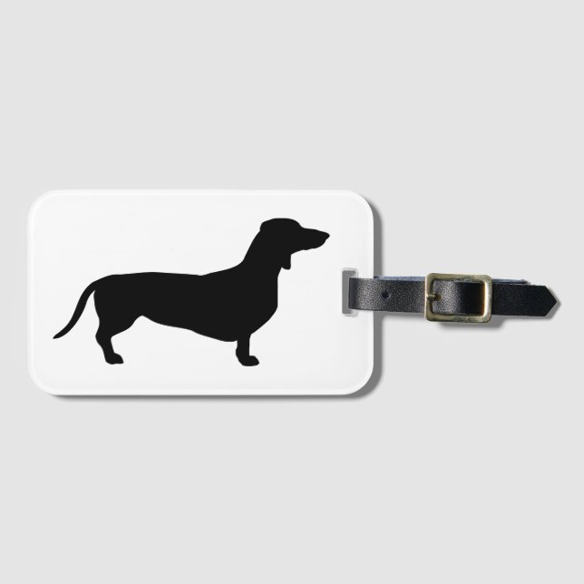 Doxie Luggage Tag (Front Horizontal)