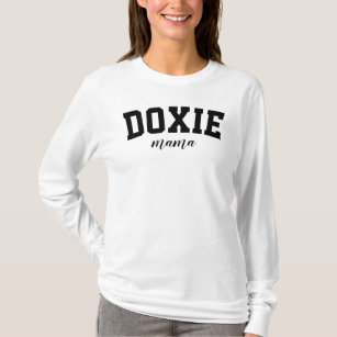 Doxie Mama Cute Dachshund University Dog College T-Shirt