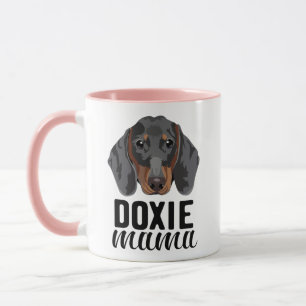 Doxie Mama dog mom with customized photo Mug