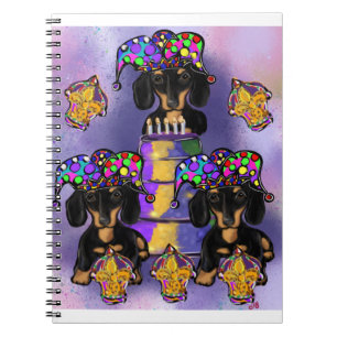 Doxie Mardi Gras Notebook
