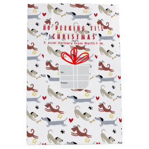 Doxie Merry & Bright Dachshund Christmas Medium Gift Bag