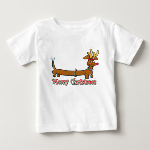 Doxie-Merry-Christmas Baby T-Shirt