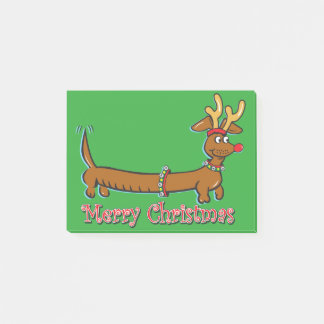 Doxie-Merry-Christmas Post-it Notes