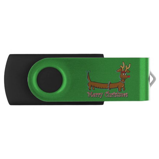 Image of Doxie-Merry-Christmas Usb Flash Drive