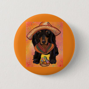 Doxie Mexico 6 Cm Round Badge