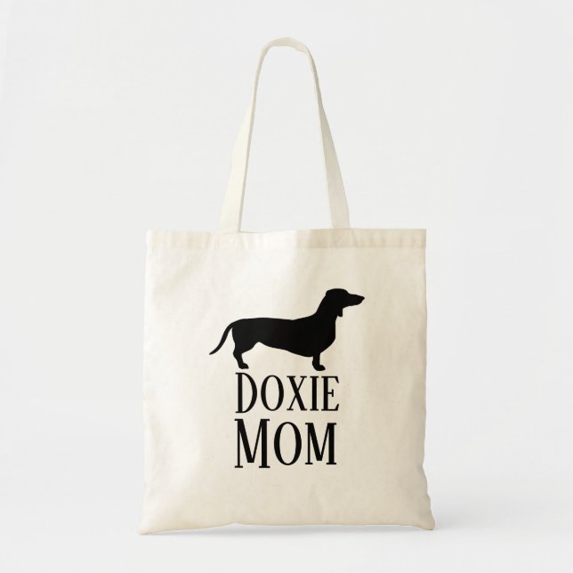 Doxie Mum Tote Bag (Front)