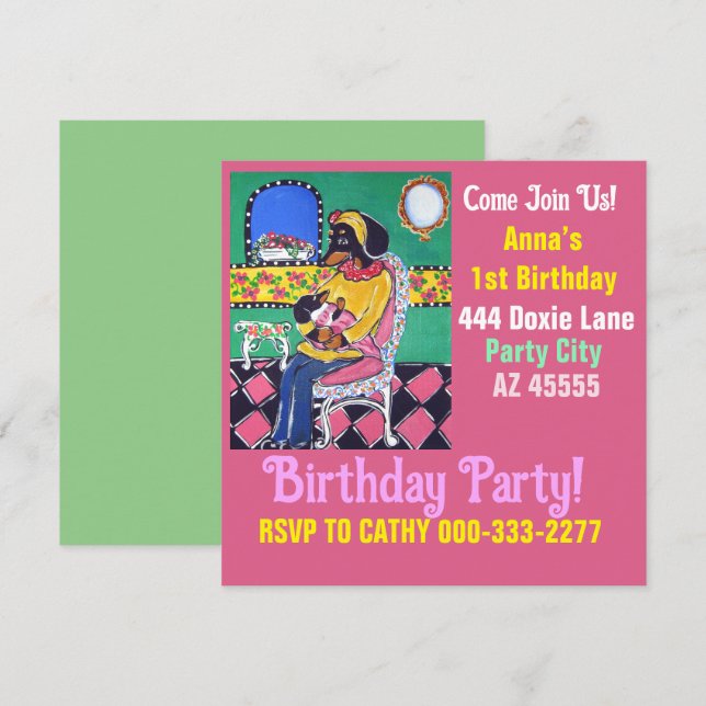 Doxie Party  Invitation (Front/Back)