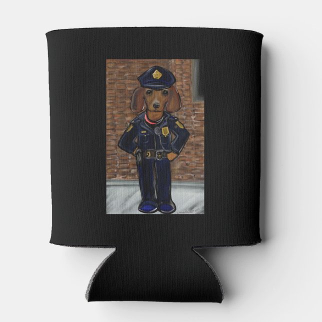 Doxie Police Can Cooler (Back)