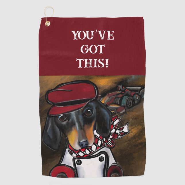 DOXIE RACER GOLF TOWEL (Front)